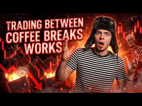 TRADING BETWEEN COFFEE BREAKS WORKS ! Forex Swing Trading ! Stock Trading For Beginners