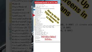 Le Mans Ultimate - Set Up Triple Sceens Perfectly #shorts #lemansultimate