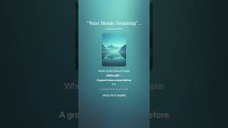 “Water Melody  Swimming”   (  Mao Zedong 1956, June)