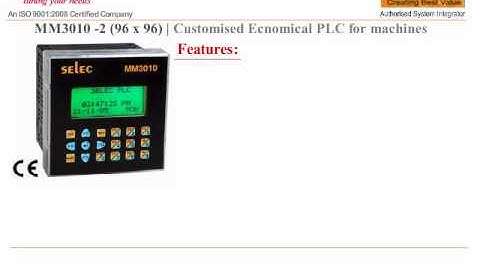 PROGRAMMABLE LOGIC CONTROLLER AND HMI MM3010-2 SELEC