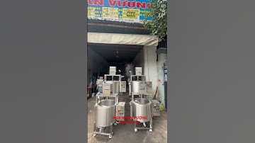 Nồi khuấy gia nhiệt bằng điện tự động , nồi nấu trà sữa 50lit-100lit #nonautrasua#Inoxnhanvuong