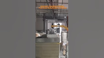 Automatic unpacking & feeding,7 ×24 hours work #palletizer #machine #unpacking #plastic #robot