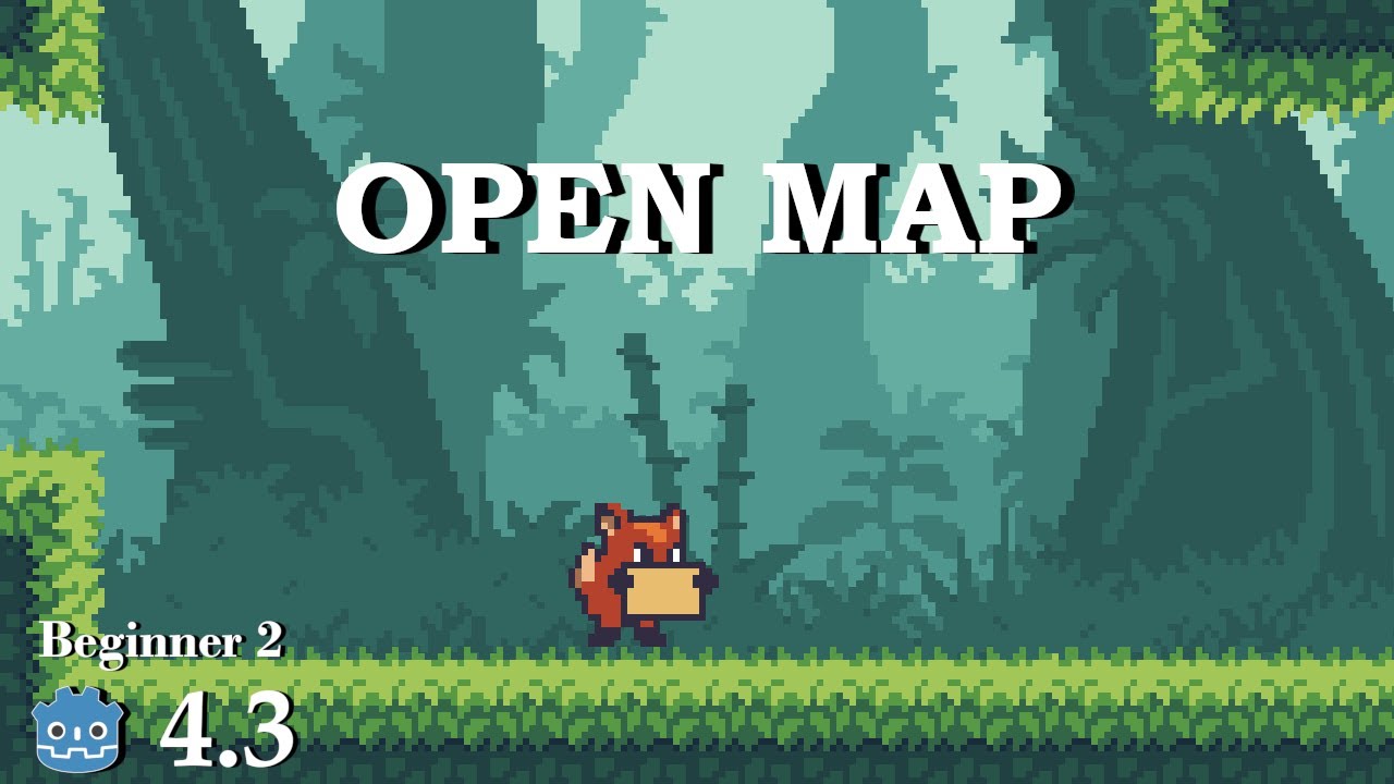 How to open a Map - Learn Godot 4 2D - no talking - YouTube