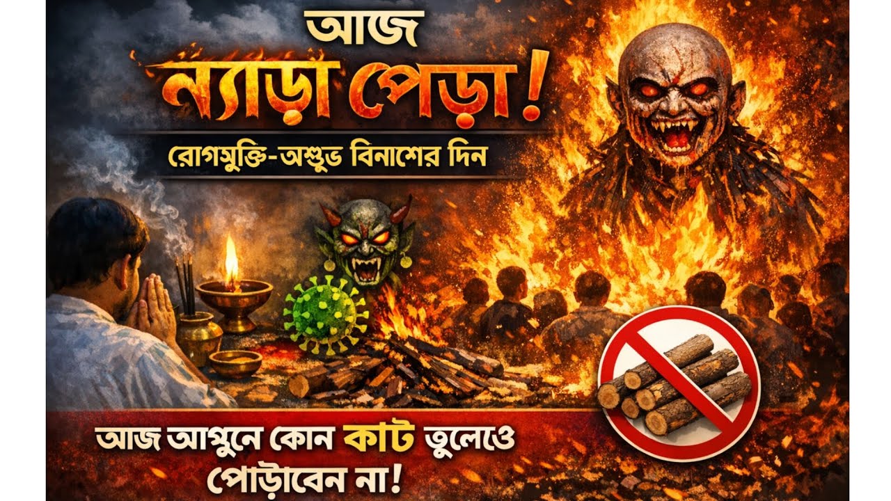 🔥 আজ ন্যাড়া পোড়া! এই ১টি কাঠ আগুনে দিলেই সর্বনাশ — এখনই জানুন!#ন্যাড়াপোড়া