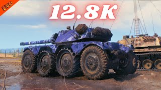 Panhard EBR 105  12.8K Spot   Damage 7 Kills  WoT Gameplay
