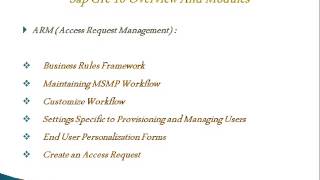 Sap Grc 10 Overview And modules