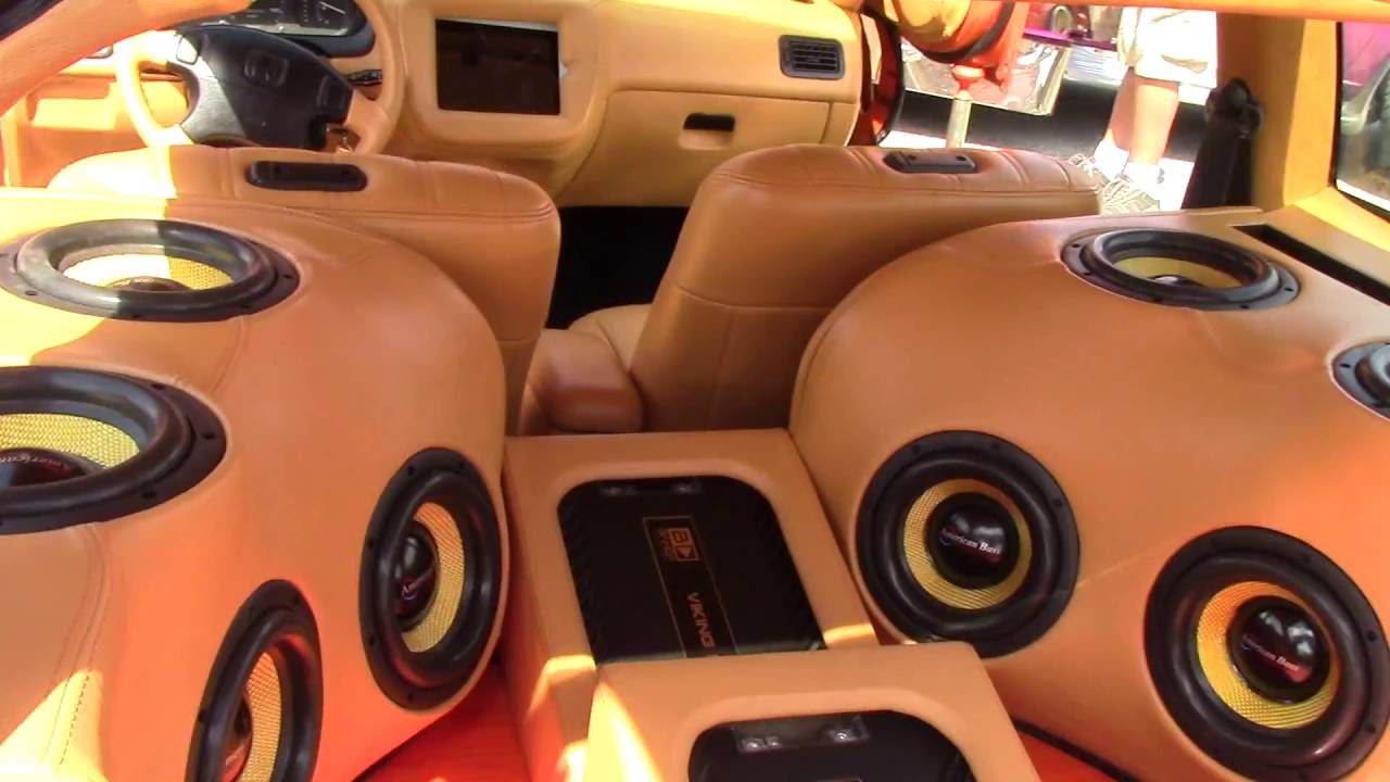 HONDA CIVIC WITH 8 AMERICAN BASS 8s ! YouTube