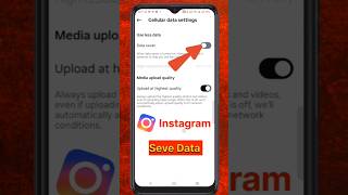 How to on data saver on Instagram 😀 #shoets   #shortsvideo  #instagram #shorts #viral
