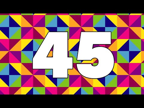 45 Second Timer | Colorful Geometric Background