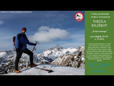 Nikola Biliškov: Etika hodanja, online predavanje 06.04.2020.