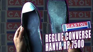 cara memperbaiki sepatu hanya bermodalkan lem dan styrofoam ( how to repair shoes )