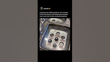 They used this tiny device for gambling in 1930s France 🎰 #shorts