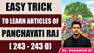 Easy Tricks To Learn Article Related To Panchayati Raj Indian Polity Gk Trick By Dewashish Sir