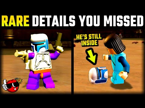 12 RARE Details You Need to See - Lego Star Wars The Complete Saga (Part 2)