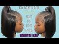 Half Up Half Down✨ILLUSION Part✨ (NO Leave Out) Natural Hair | Pronto