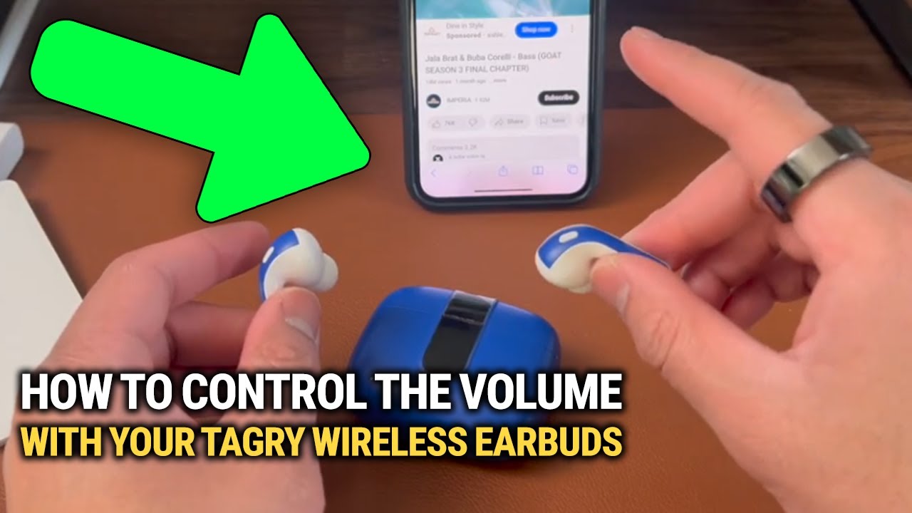 How To Control The Volume With Your Tagry Wireless Earbuds: EASY Guide!