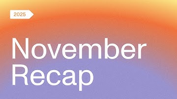 November 2025 Recap