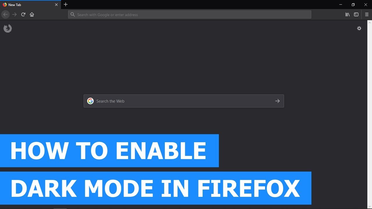 how to make firefox dark theme