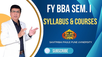 BBA Semester I Syllabus | BBA Syllabus SPPU | FYBBA New Syllabus | BBA 2025-26 | FYBBA Subjects