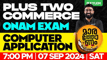 Plus Two Commerce | Computer Application - Marathonam | Xylem Plus Two Commerce