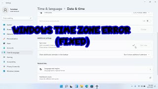 Time Zone Salah (Error) Tidak Sesuai Waktu di Windows 11 (SOLUSI)