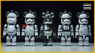 STAR WARS - BEARBRICK UNBREAKABLE - CAPTAIN PHASMA & FIRST ORDER STORMTROOPERS