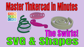 Tinkercad Spiral Tips & Tricks SVG Import Sweet Shapes and MORE!