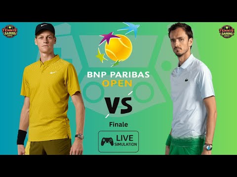 Video Simulazione LIVE : Jannik Sinner vs Daniil Medvedev | Finale Indian Wells 2026 | Commento Italiano