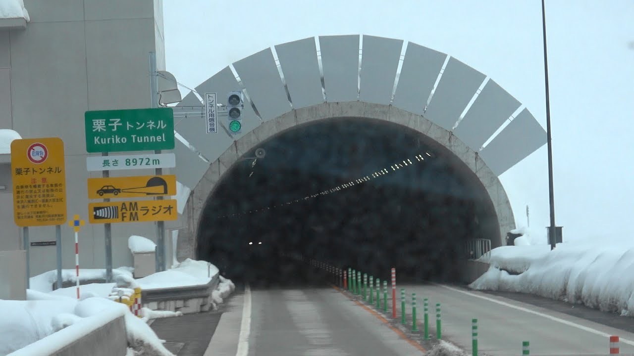 2018 高速バス JRバス 米沢→仙台 寒波の東北中央道 4K版