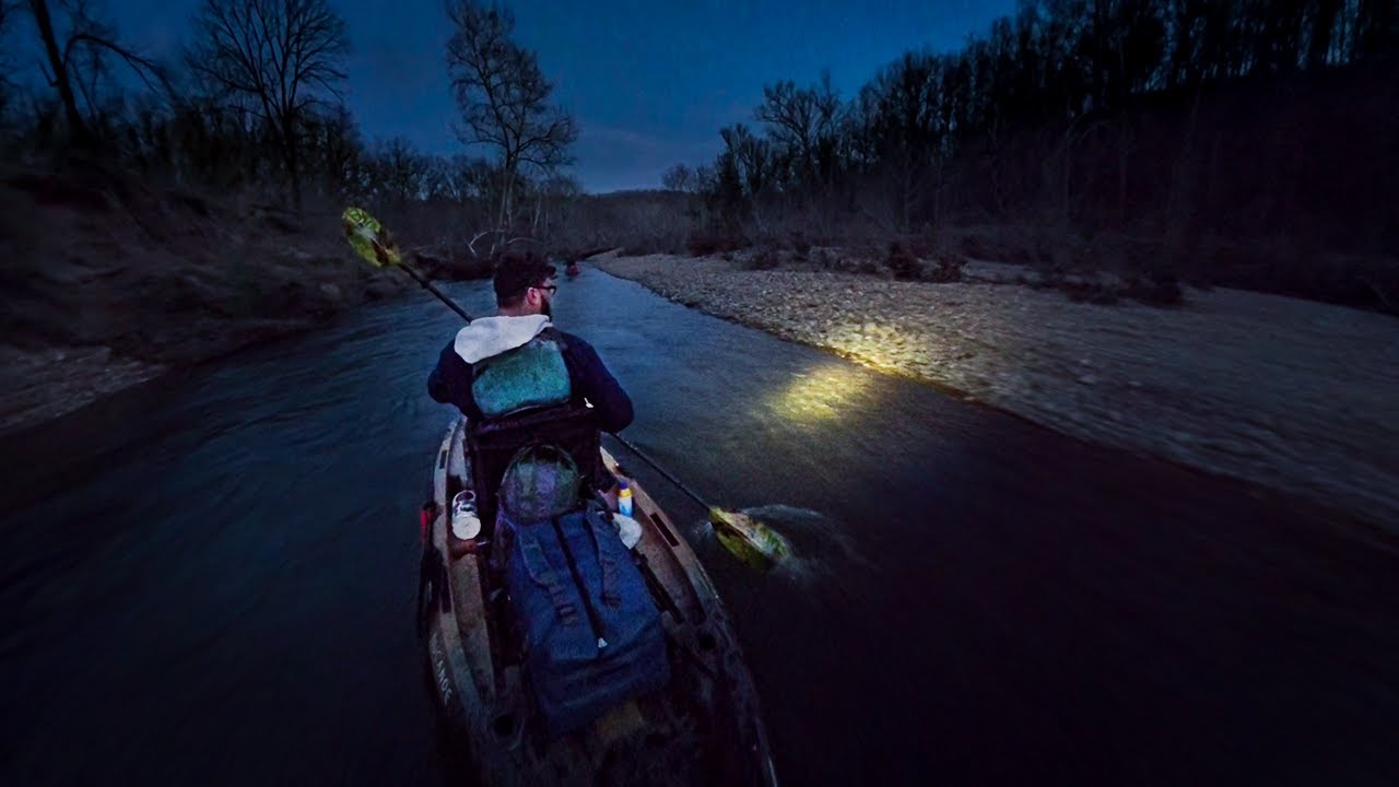 Paddling at Night on the Buffalo National River | A Quick Kayak Camping Trip