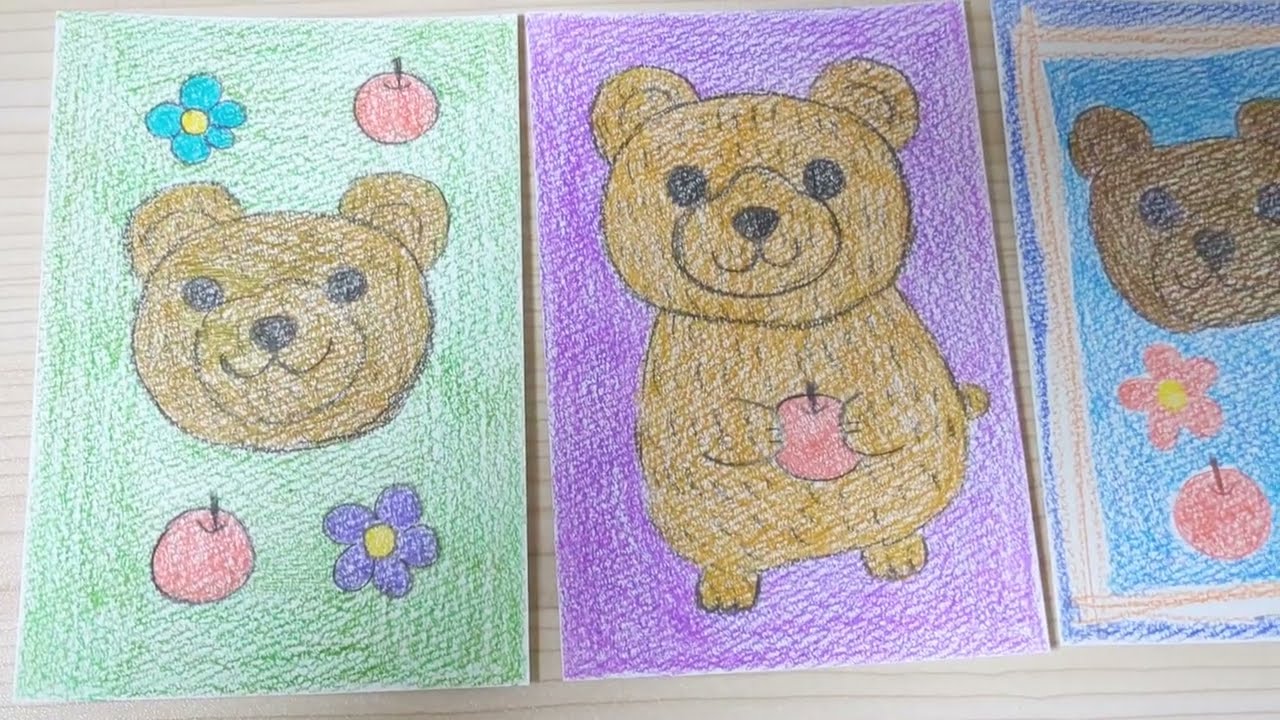 色鉛筆画🌻🍉 - YouTube