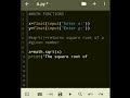 Math functions in #python #Part2 #sqrt( ) #factorial( ) #pow( )