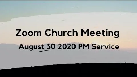 Live Zoom Church Meeting - Ps Graham Gibbons - Sun...
