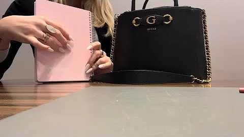 LOFI ASMR WHATS IN MY BAG PART 2 - PAPER SOUNDS, AGGRESSIVE TAPPING & SCRATCHING (NO TALKING)