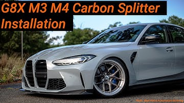 BMW M3 M4 G8X Carbon Fiber Splitter Installation by Racing Sport Concepts