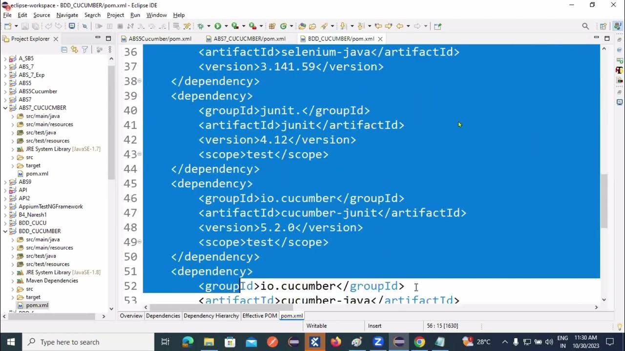 cucumber set up with notesNARESH ITJILU ODIA VLOGS YouTube