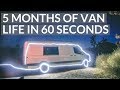 5 MONTHS of VAN LIFE in 60 SECONDS