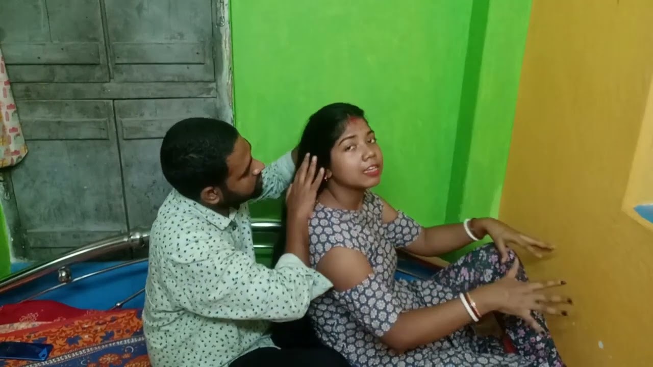 Long Hair Smelling By Husband ||