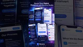 Day 3 of designing websites using AI || NEXORA.  #day3 #designweb #webdesign #phonk #freelancing