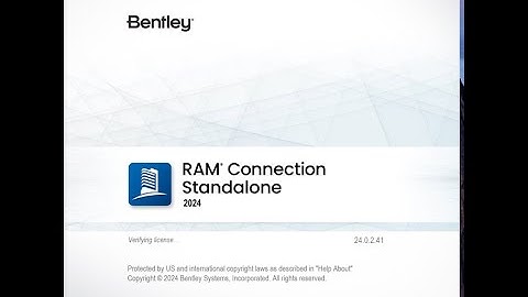 Bentley RAM Connection v24 00 02 41