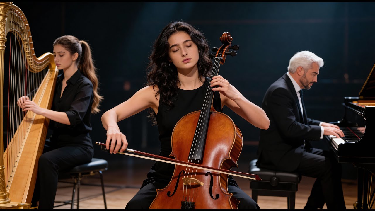 A Gentle Promise — Cello, Harp & Piano for Deep Relaxation, Stress Relief & Peaceful Sleep