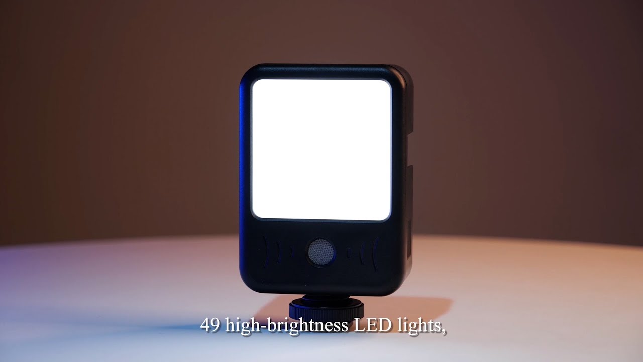 Andoer LED02 Mini Rechargeable LED Video Light - YouTube