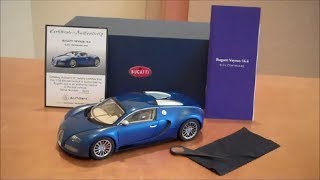 1:18 Autoart Bugatti Veyron Bleu Centenaire review