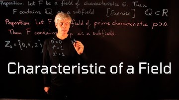 Lecture 17. Characteristic of a Field