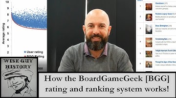How the BoardGameGeek [BGG] rating and ranking system works!