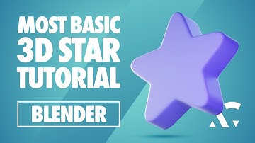 Blender 3D Star Model - Quick and Easy Modeling Tutorial
