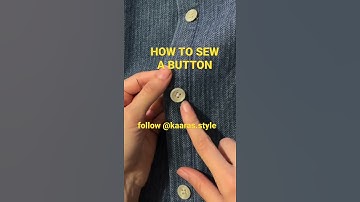 how to sew a button