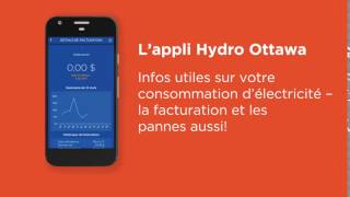 L'appli Hydro Ottawa