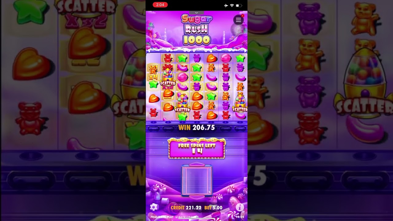 SUGAR RUSH 1000x free scatter 5 pesos bet
