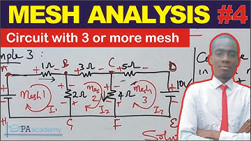 Mesh Analysis #4 - Application of Kirchhoff Voltage in Solving Mesh Analysis | Mesh Current Analysis